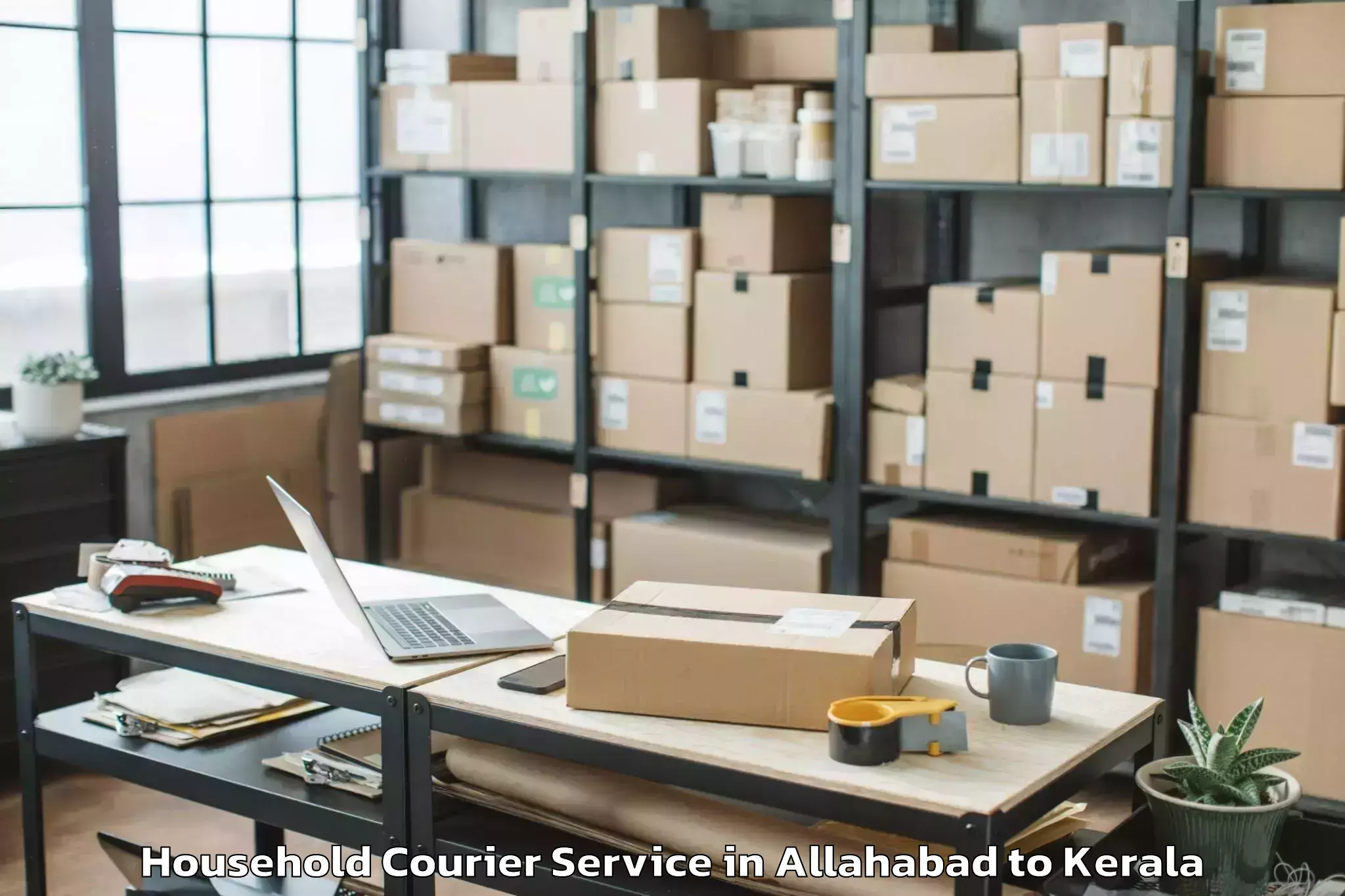 Professional Allahabad to Cherpulassery Household Courier